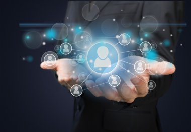 işadamı ve internet ve sanal gerçeklik