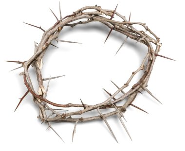 crown of thorns on background  clipart