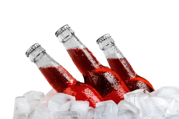 Bottles of cold beer — Stock Photo, Image