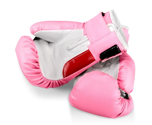 Růžové Boxerské rukavice — Stock fotografie