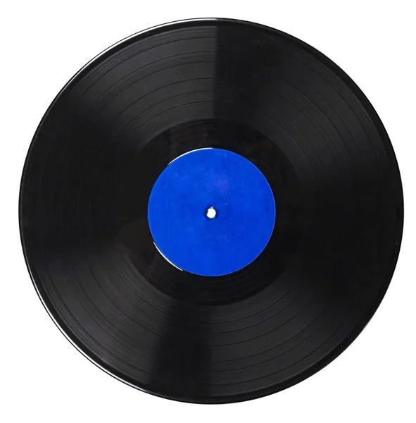 Černý vinyl záznam — Stock fotografie