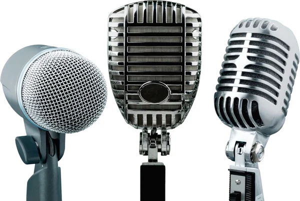 Retro styl mikrofony — Stock fotografie