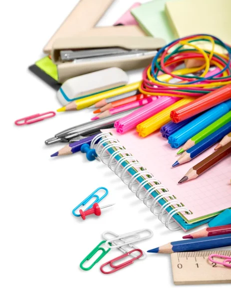 School supplies on  background — Stock Photo, Image