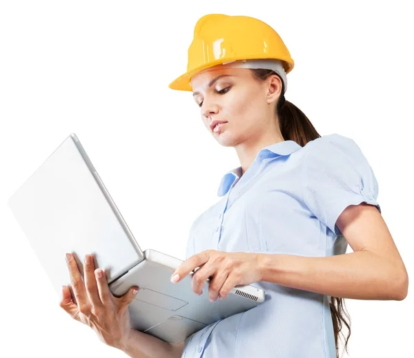 Retrato de joven estudiante de arquitectura — Foto de Stock