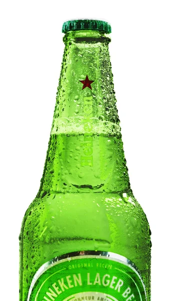 Heineken Cerveza en el fondo — Foto de Stock