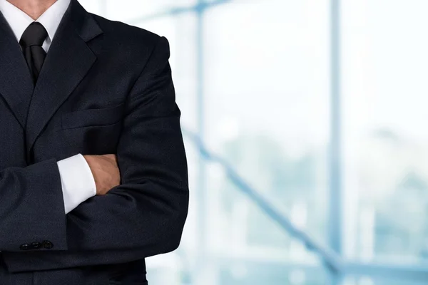 business man wearing elegant suit