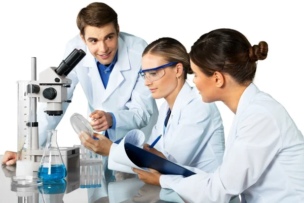 Scientists working at the laboratory — Stock Photo, Image