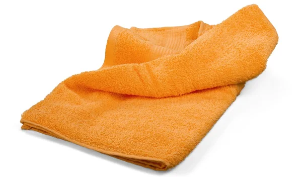 Handdoek geïsoleerd op wit — Stockfoto