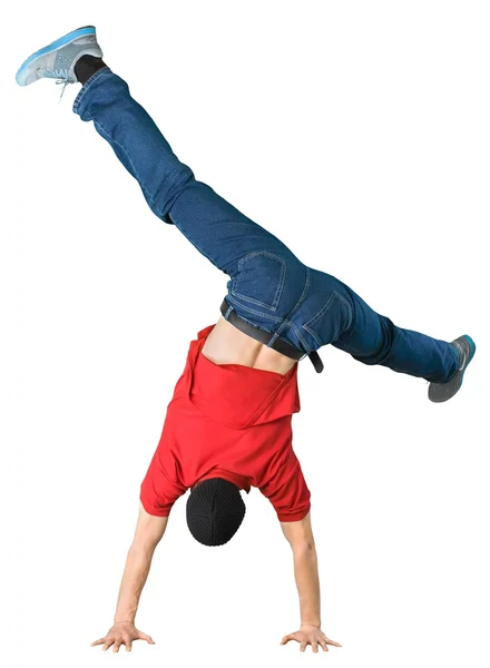 Giovane bell'uomo breakdance — Foto Stock