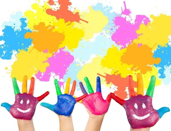 Dzieci malowanie koncepcja — Zdjęcie stockowe