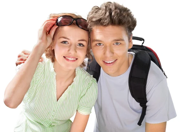 Smiling  young couple — Stock Photo, Image