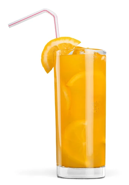 Orange juice glass — Stock Photo, Image