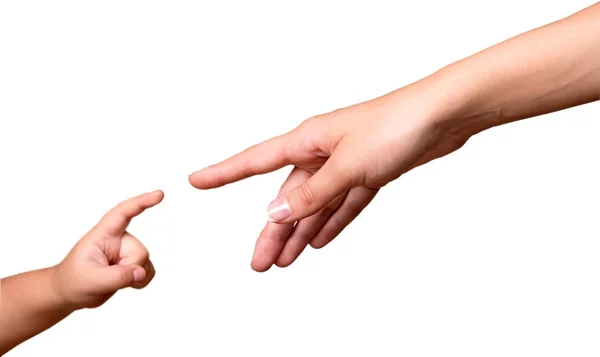 Child and adult human hands — Stock Photo, Image