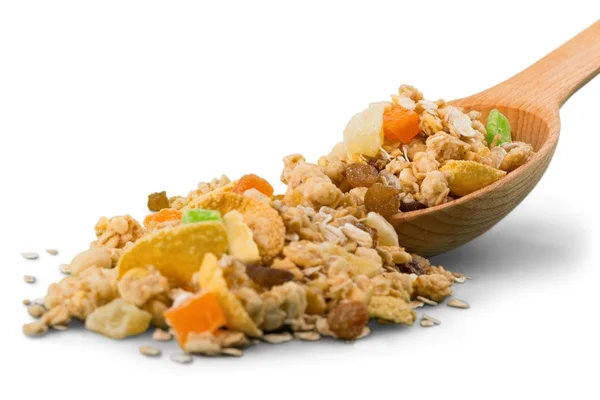 Muesli met gedroogde vruchten — Stockfoto