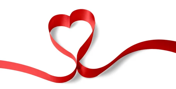 Heart from a ribbon — Stock Photo, Image