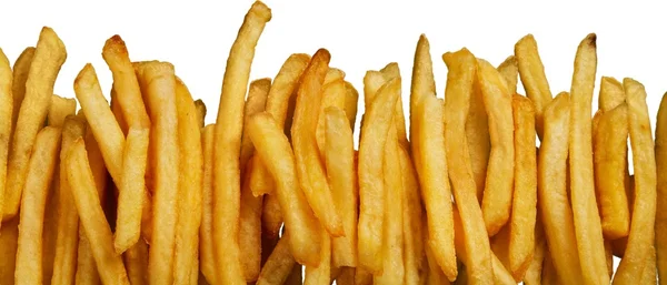 Pilha de batatas fritas apetitosas — Fotografia de Stock