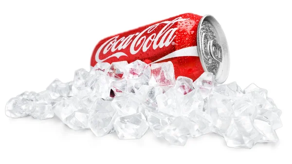 Coca Cola blik geïsoleerd — Stockfoto