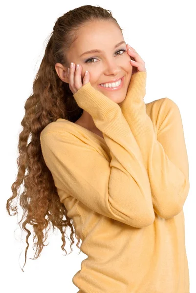 Mujer joven con maquillaje —  Fotos de Stock