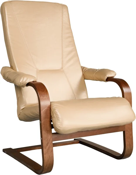 Zachte arm-stoel geïsoleerd — Stockfoto