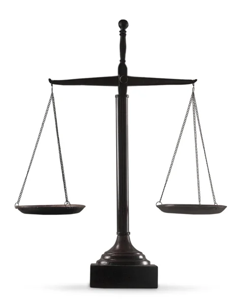 Законодательные весы на столе — стоковое фото