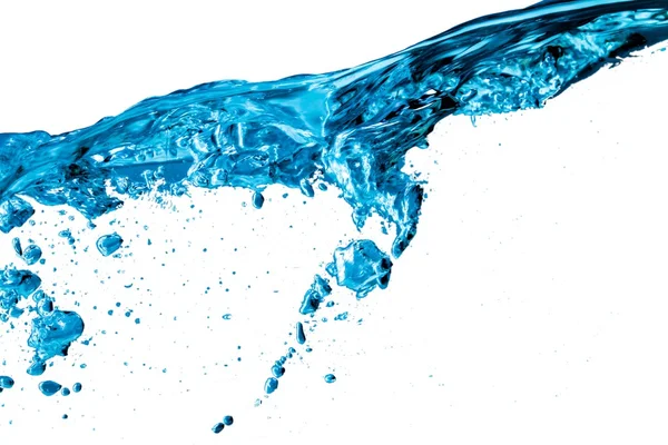 Salpicaduras de líquido azul —  Fotos de Stock