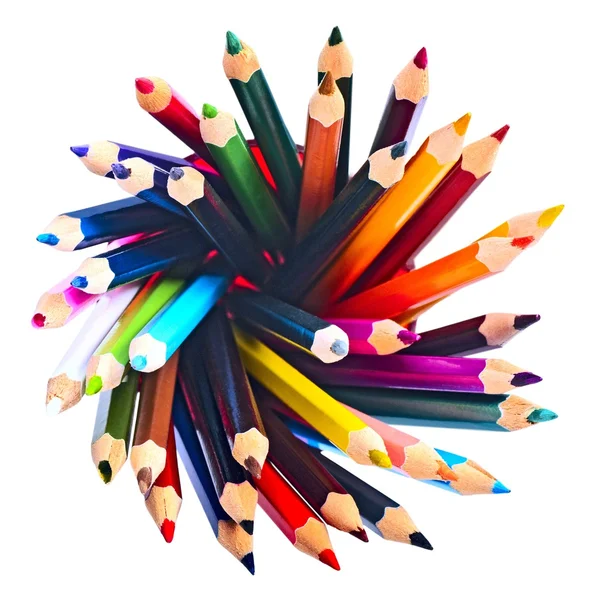 Crayons de couleur isolés — Photo