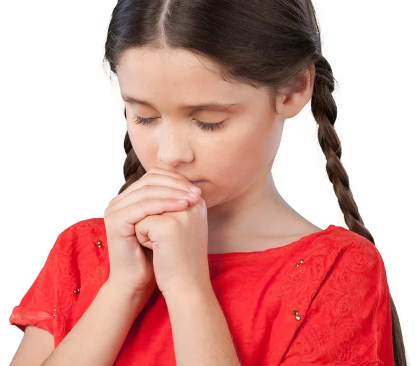 Cute Little  girl  praying — Stock Photo, Image