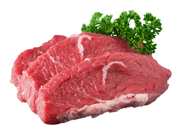 Rump steak geïsoleerd — Stockfoto