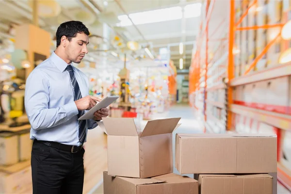 Portrait of happy businessman — Stock Photo, Image