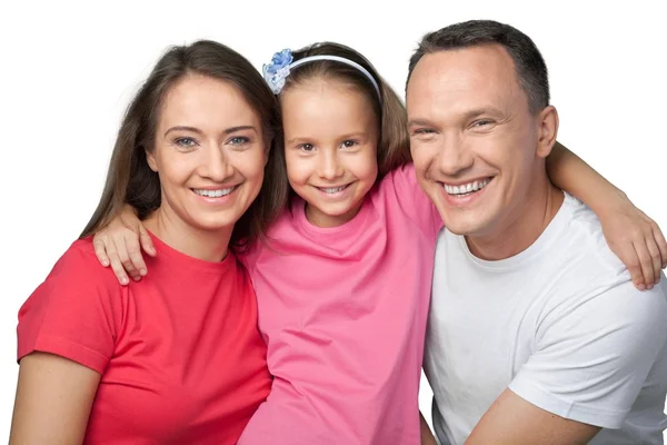 Feliz familia alegre — Foto de Stock