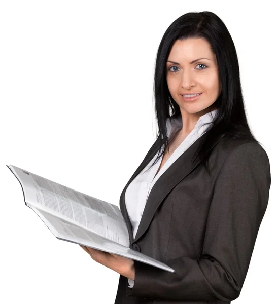 Happy smiling businesswoman — Stock Photo, Image