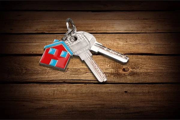 Hus nycklar med hus figur — Stockfoto
