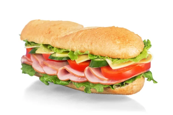Sándwich de baguette largo — Foto de Stock