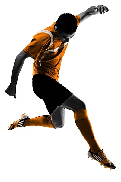 Mladý muž fotbalista — Stock fotografie