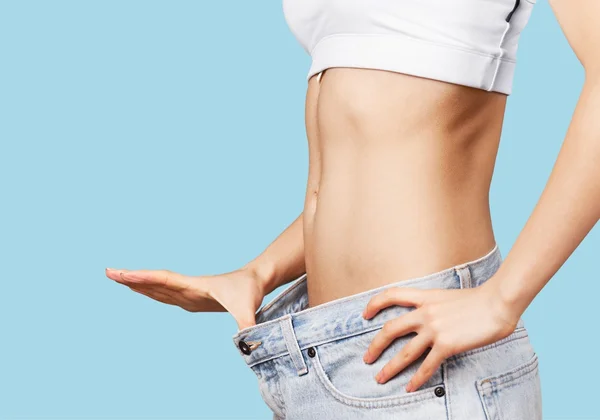Slim female body — Stok fotoğraf