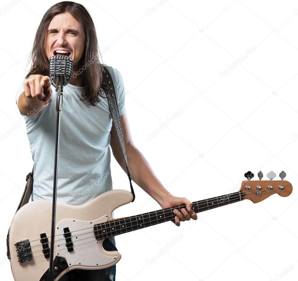 Man playing bass guitar Stock Photo by ©billiondigital 118560306