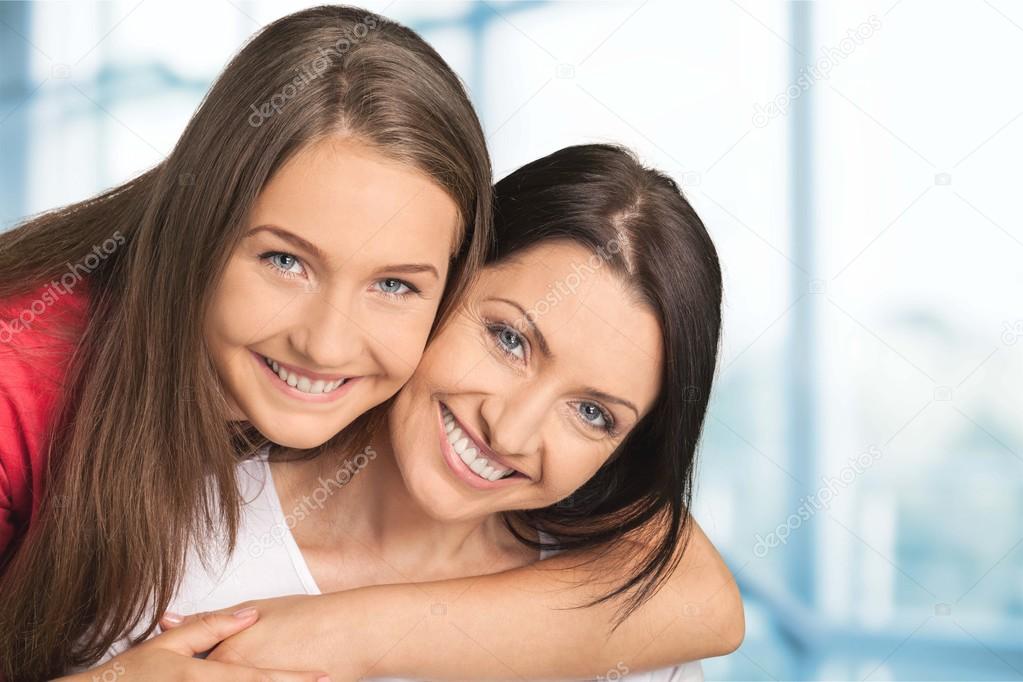 Happy Mother and daughter