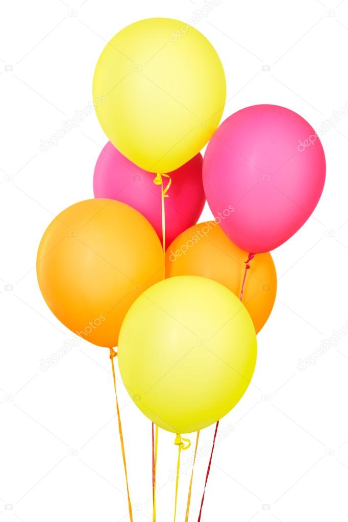 Bunch of colorful balloons