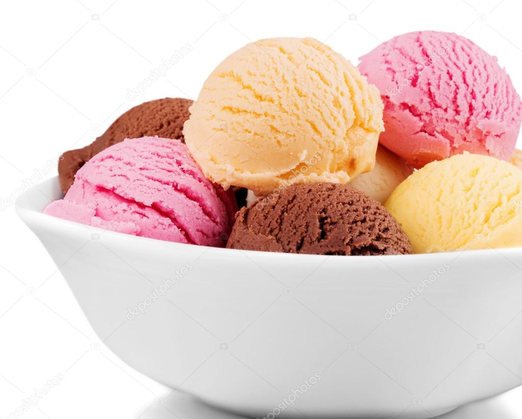 Ice cream scoops in bowl Stock Photo by ©billiondigital 118566164