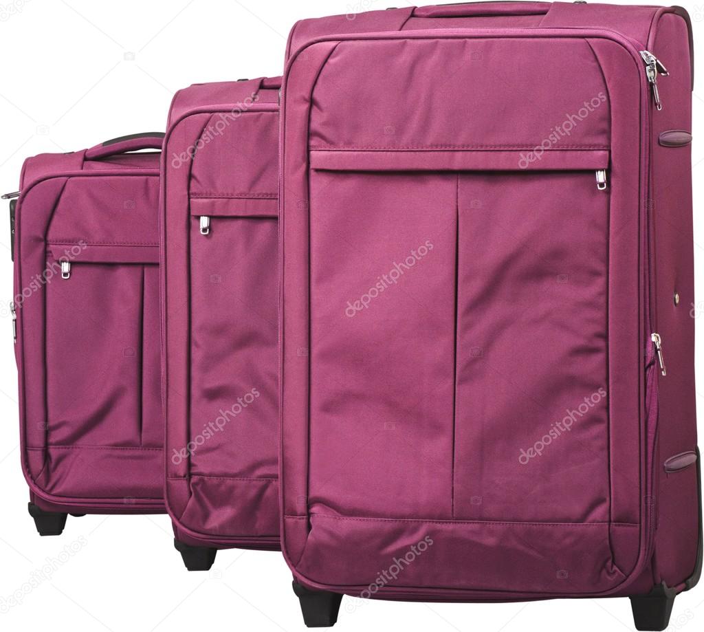 luggage bags on background
