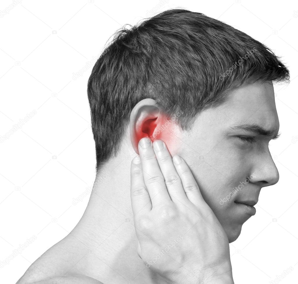 Man having ear pain — Stock Photo © billiondigital 118567398