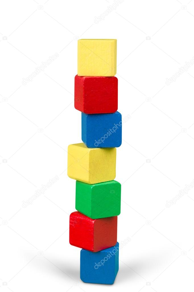 toy wooden blocks stack