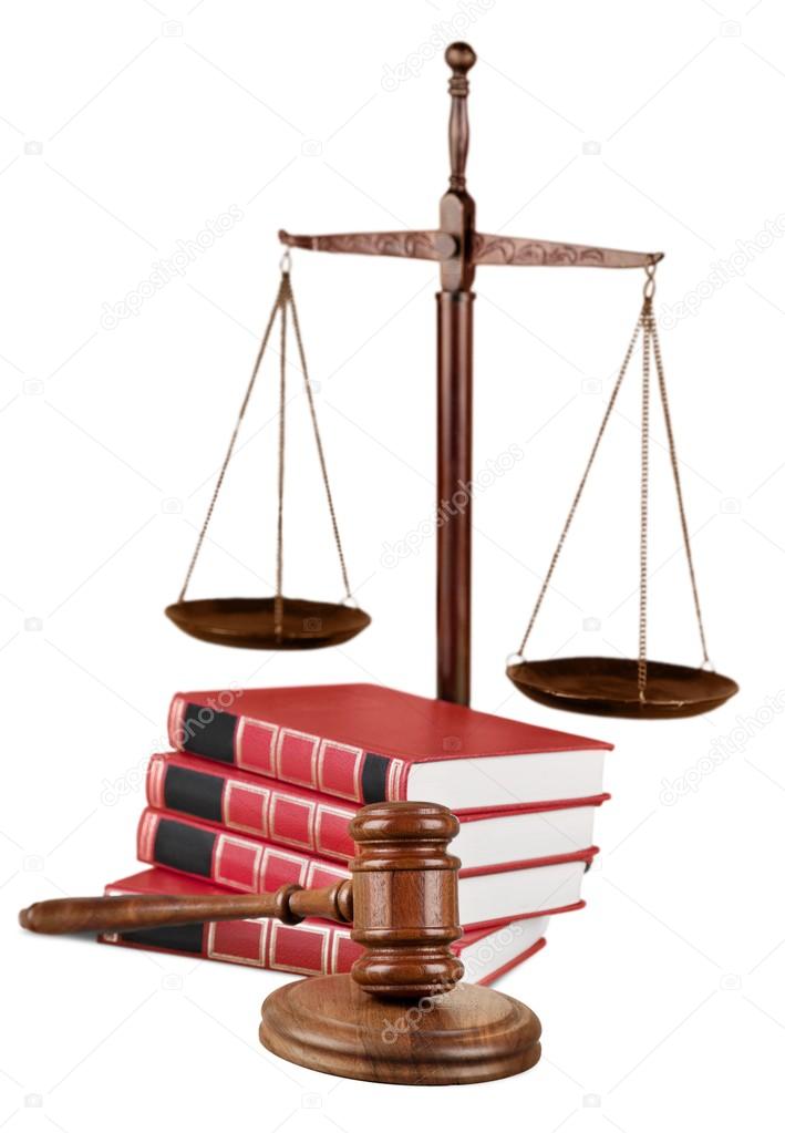 Justice Scales and books