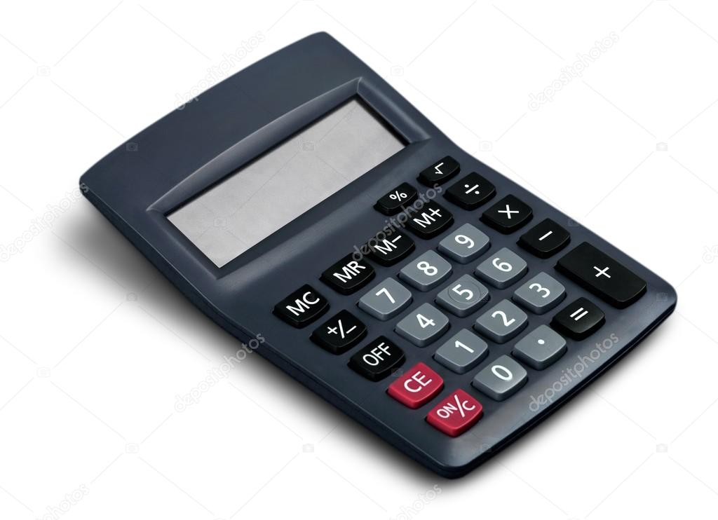 calculator isolated on  background