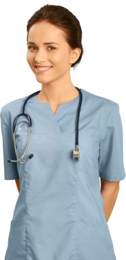 çekici genç kadın doktor