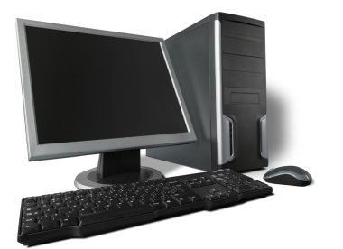 Masaüstü bilgisayar ve klavye