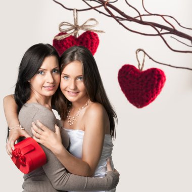 Mutlu anne ve kız