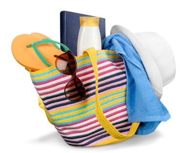 Yaz plaj renkli çanta