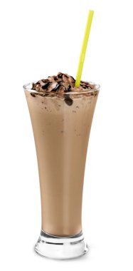 Lezzetli milkshake, izole 