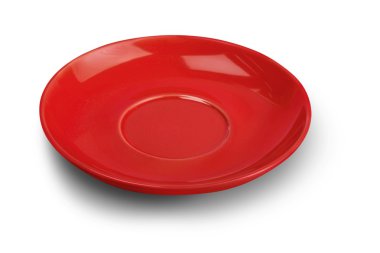 Kırmızı boş tabak 